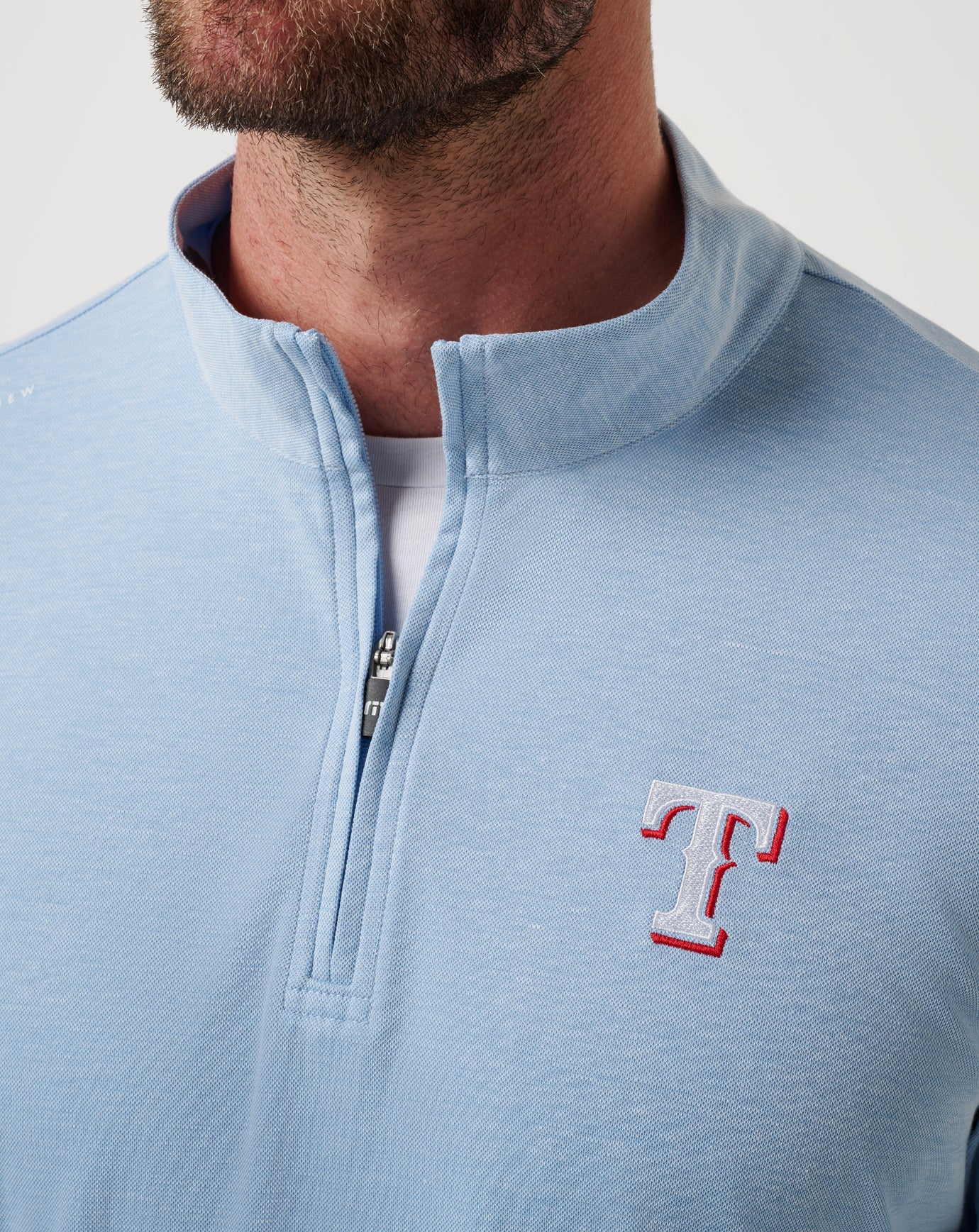 Travis Mathew For Sale Texas Rangers Time To Tailgate Quarter Zip Men|New