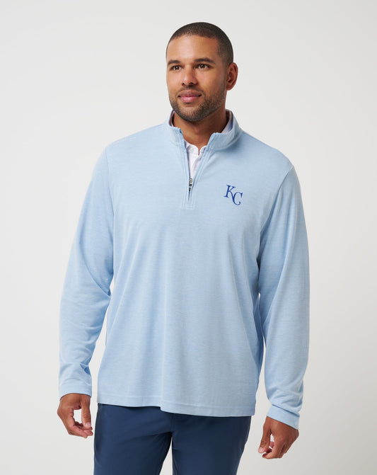 Travis Mathew For Sale Kansas City Roayals Time To Tailgate Quarter Zip Men|New