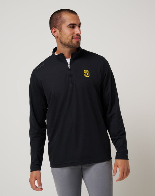 Travis Mathew US San Diego Padres Time To Tailgate Quarter Zip Men|Game Day|New