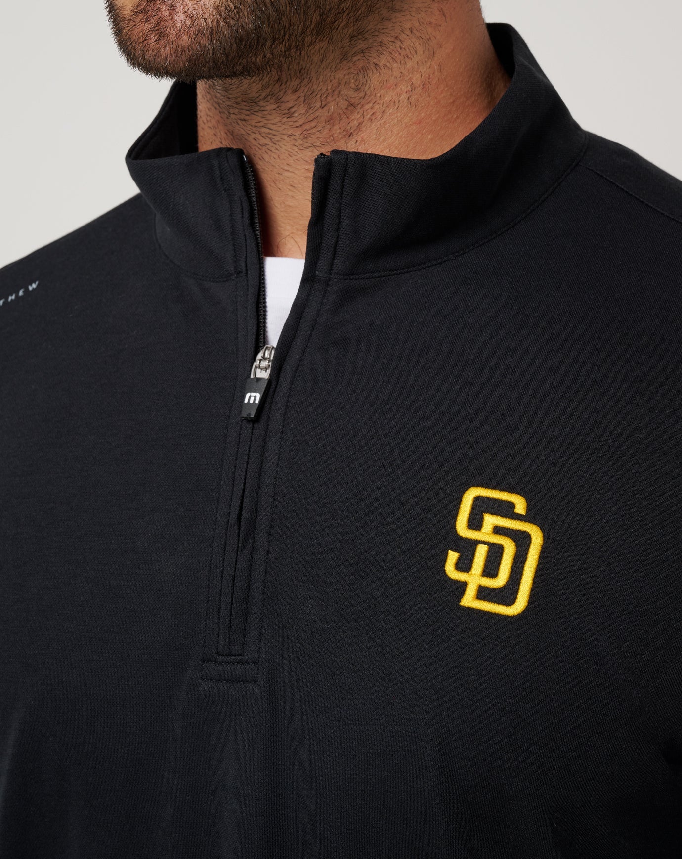 Travis Mathew US San Diego Padres Time To Tailgate Quarter Zip Men|Game Day|New
