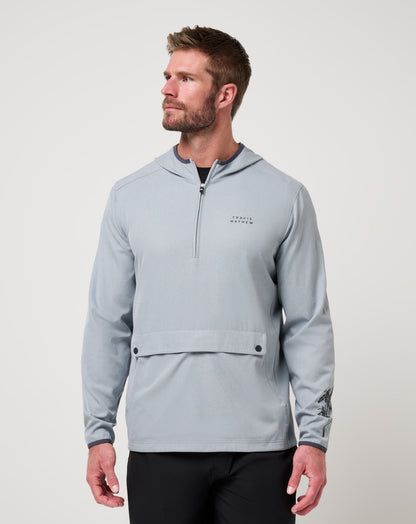 Travis Mathew For Sale Out Of Pocket Hooded Quarter Zip Men|Golf