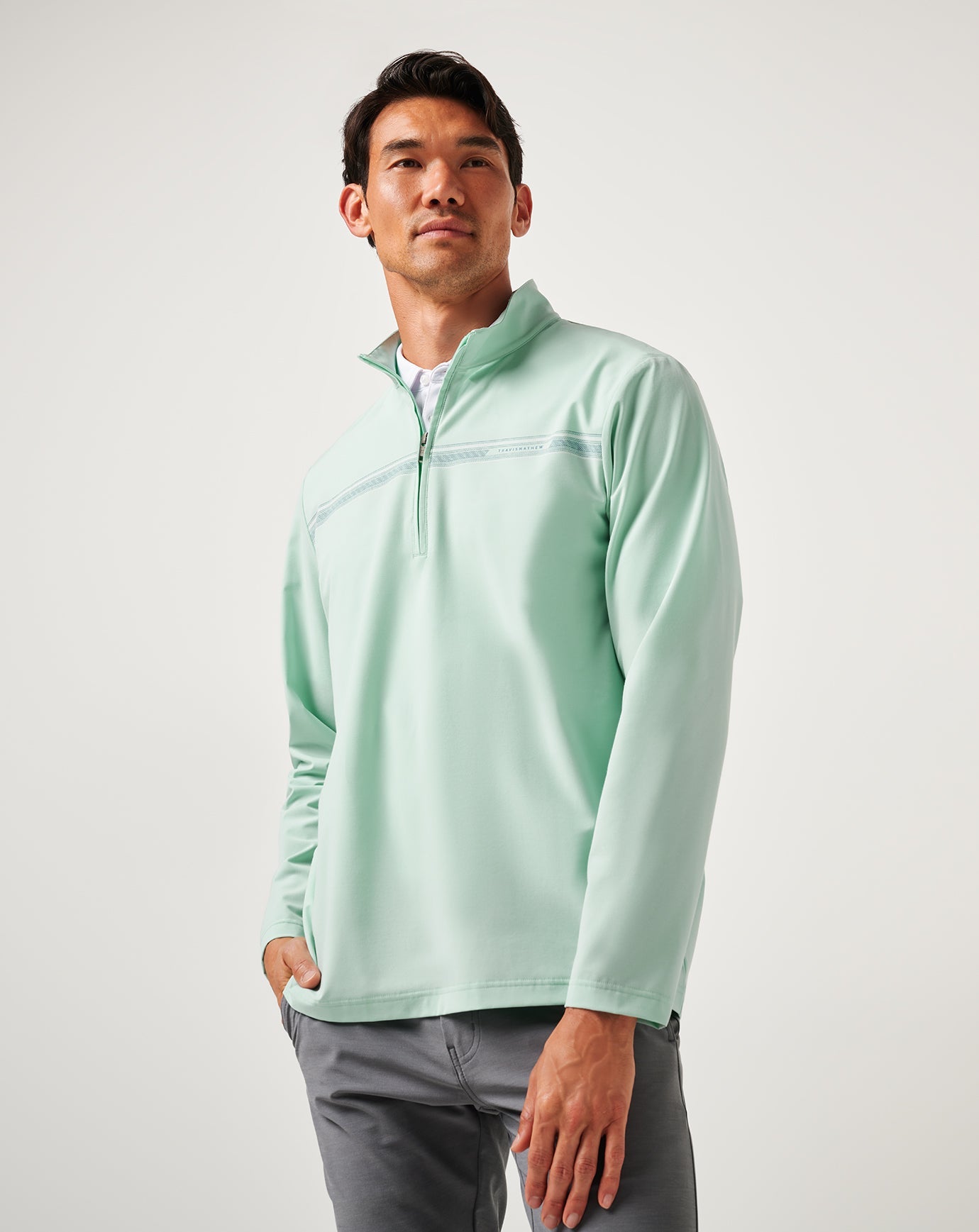 Travis Mathew Outlets On The Map Quarter Zip Men|Golf