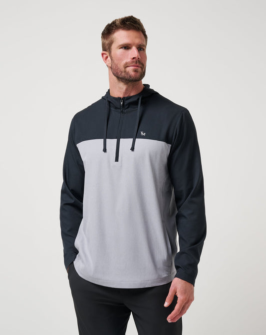 Travis Mathew For Sale Coin Toss Quarter Zip Hoodie Men|New