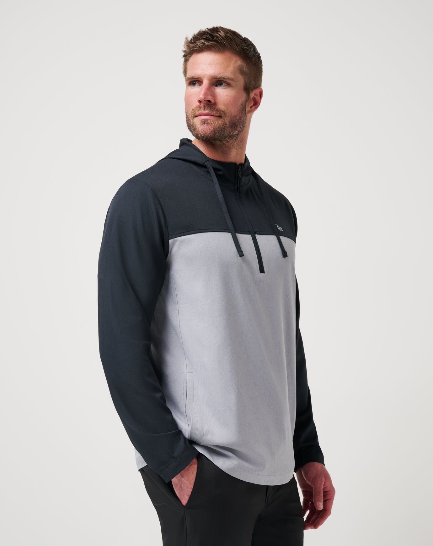 Travis Mathew For Sale Coin Toss Quarter Zip Hoodie Men|New
