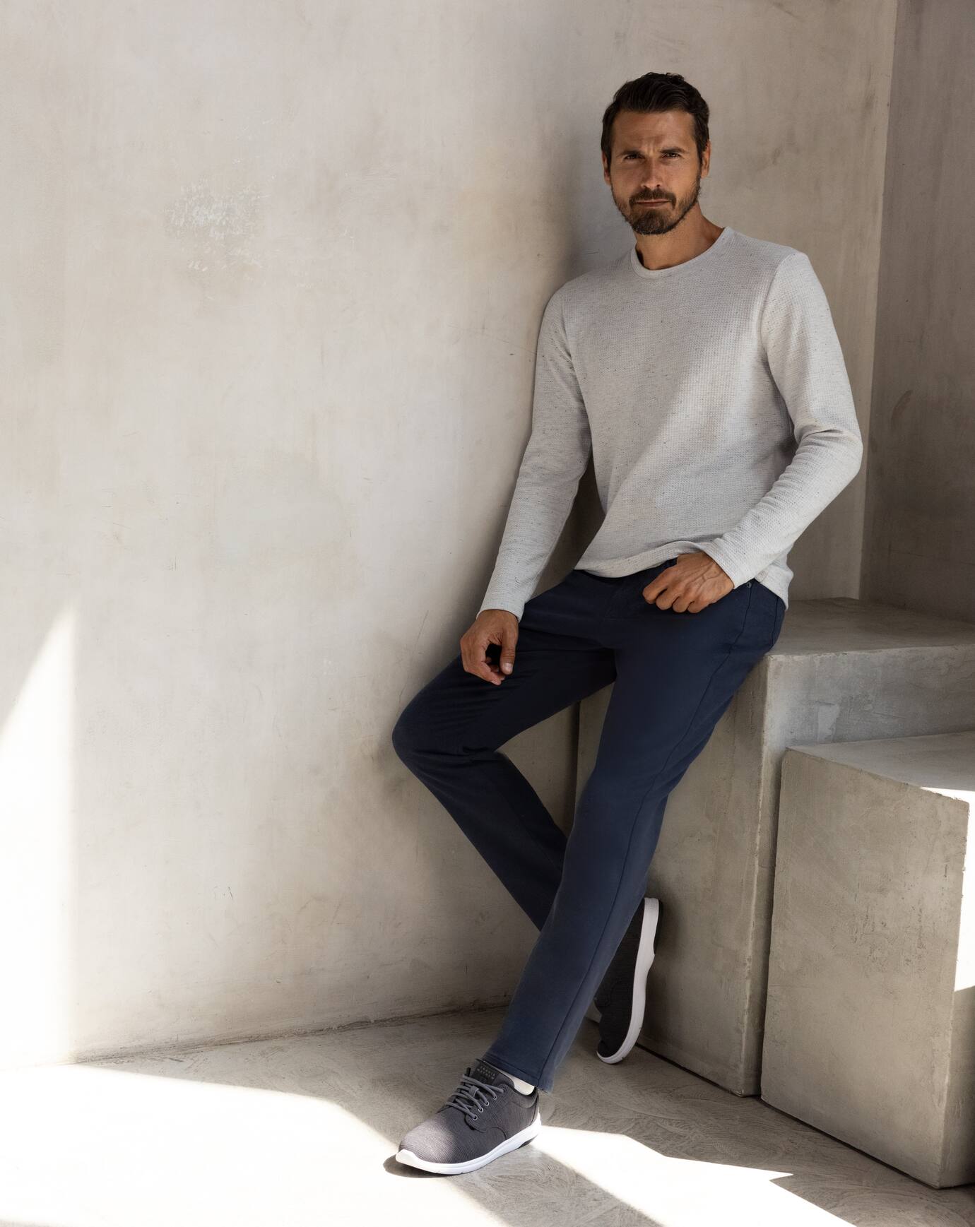 Travis Mathew Outlets Cloud Waffle Crew Men