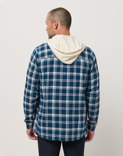 Travis Mathew US Cloud Flannel Hooded Button-Up Men