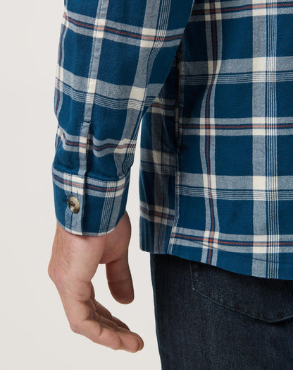 Travis Mathew US Cloud Flannel Hooded Button-Up Men