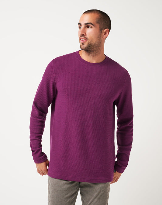Travis Mathew Discount Burnley Cloud Waffle Crew Men