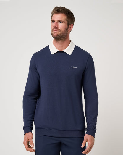 Travis Mathew Outlets Amenities Collar Crew Men