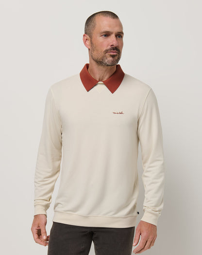 Travis Mathew Online Amenities Collar Crew Men