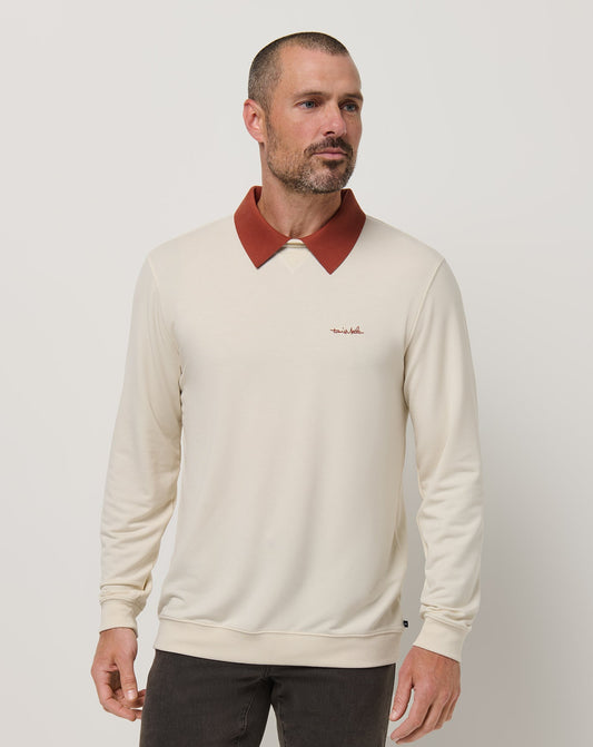 Travis Mathew Online Amenities Collar Crew Men