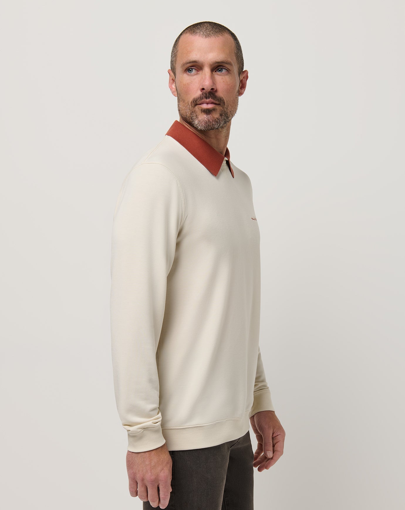 Travis Mathew Online Amenities Collar Crew Men