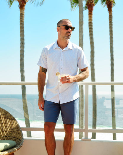 Travis Mathew Outlets Techwoven Sunlight Button-Up Men
