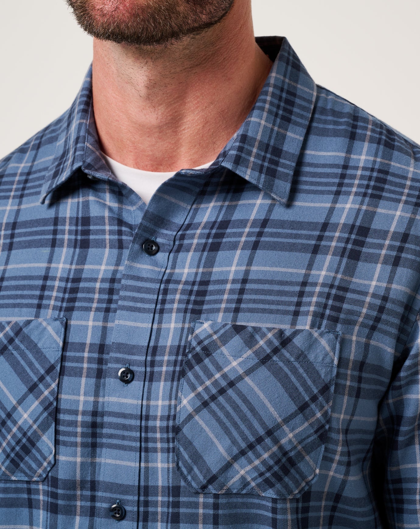 Travis Mathew For Sale Cloud Flannel Plaid Button-Up Men
