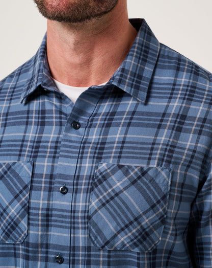 Travis Mathew For Sale Cloud Flannel Plaid Button-Up Men