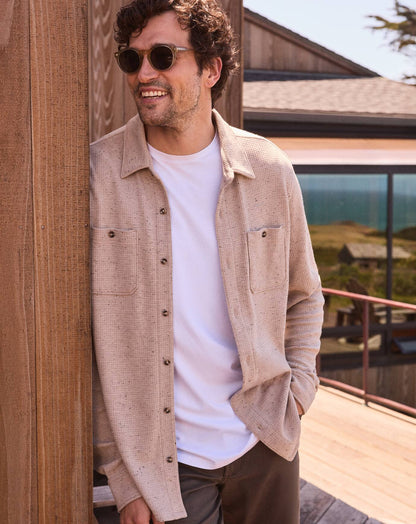 Travis Mathew US Cloud Waffle Shirt Jacket Men