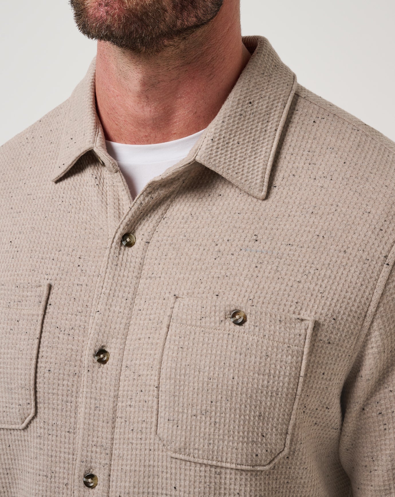 Travis Mathew US Cloud Waffle Shirt Jacket Men