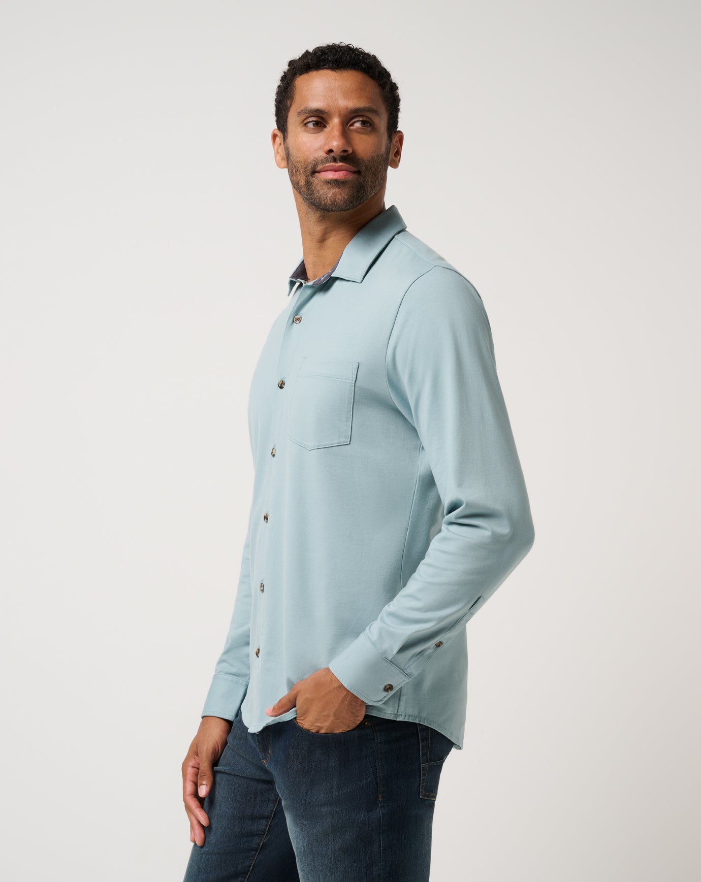 Travis Mathew Discount Comfortknit TM Social Club Button-Up Men