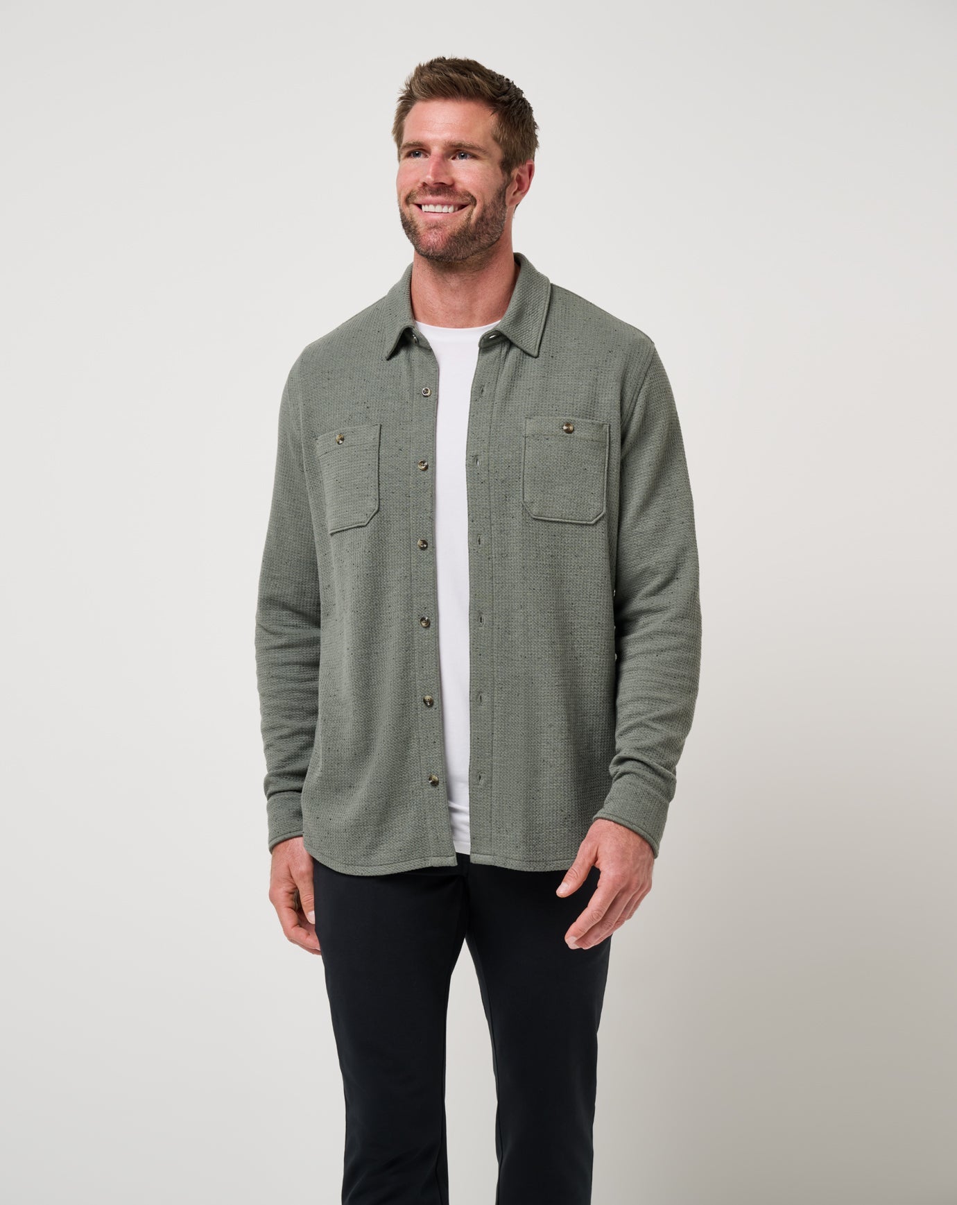 Travis Mathew US Cloud Waffle Shirt Jacket Men