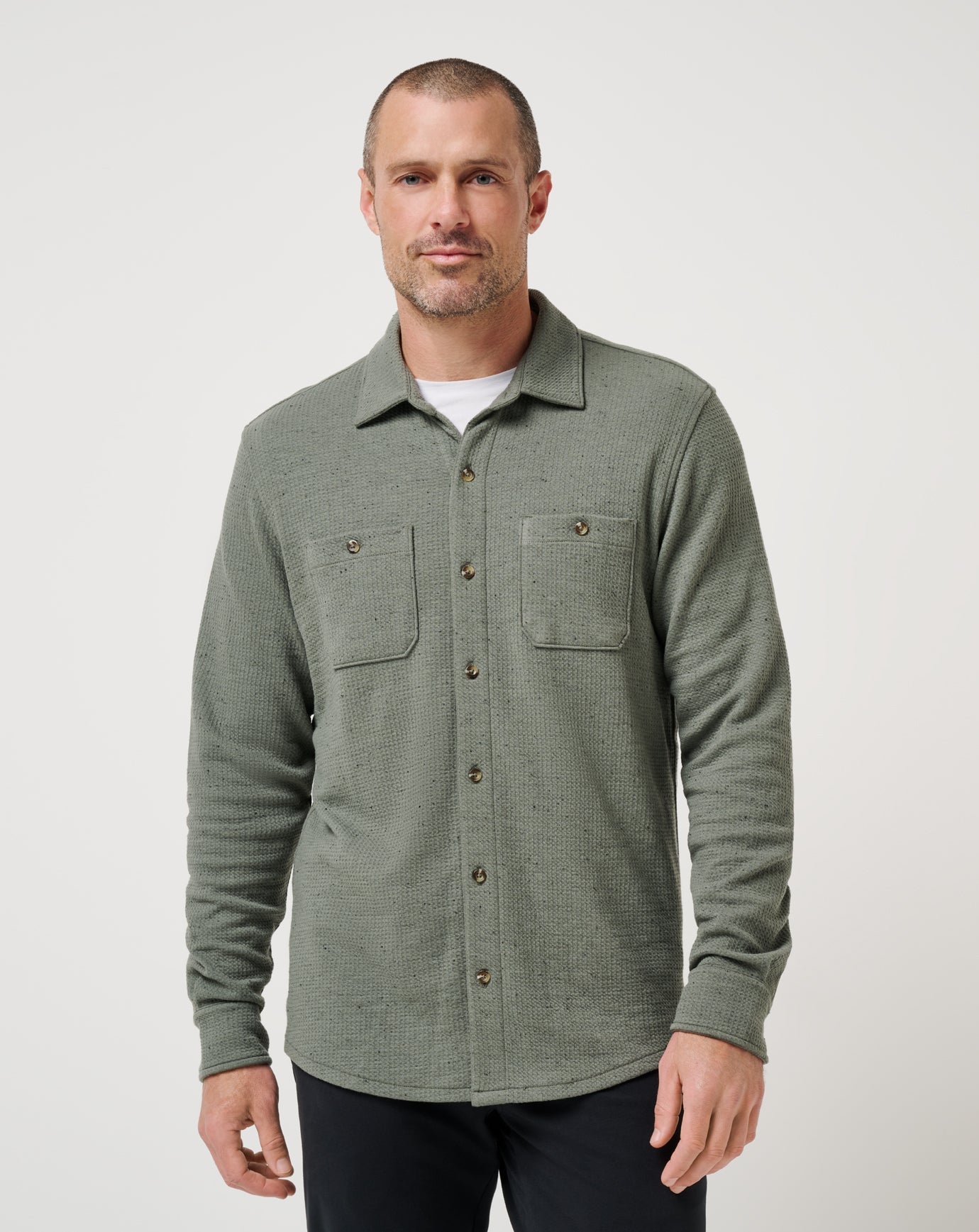 Travis Mathew US Cloud Waffle Shirt Jacket Men