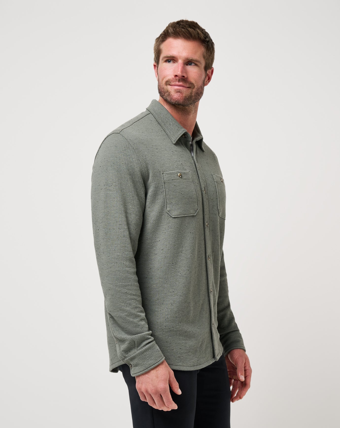 Travis Mathew US Cloud Waffle Shirt Jacket Men