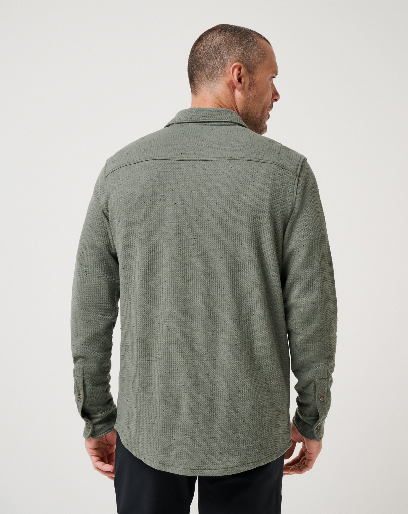 Travis Mathew US Cloud Waffle Shirt Jacket Men