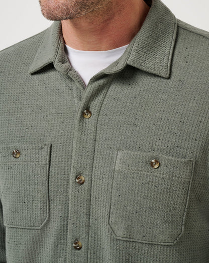 Travis Mathew US Cloud Waffle Shirt Jacket Men