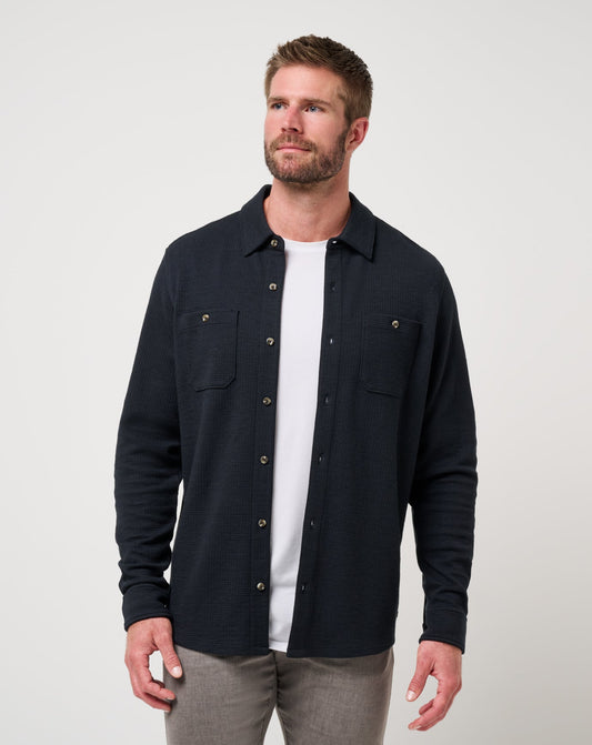Travis Mathew Online Cloud Waffle Shirt Jacket Men