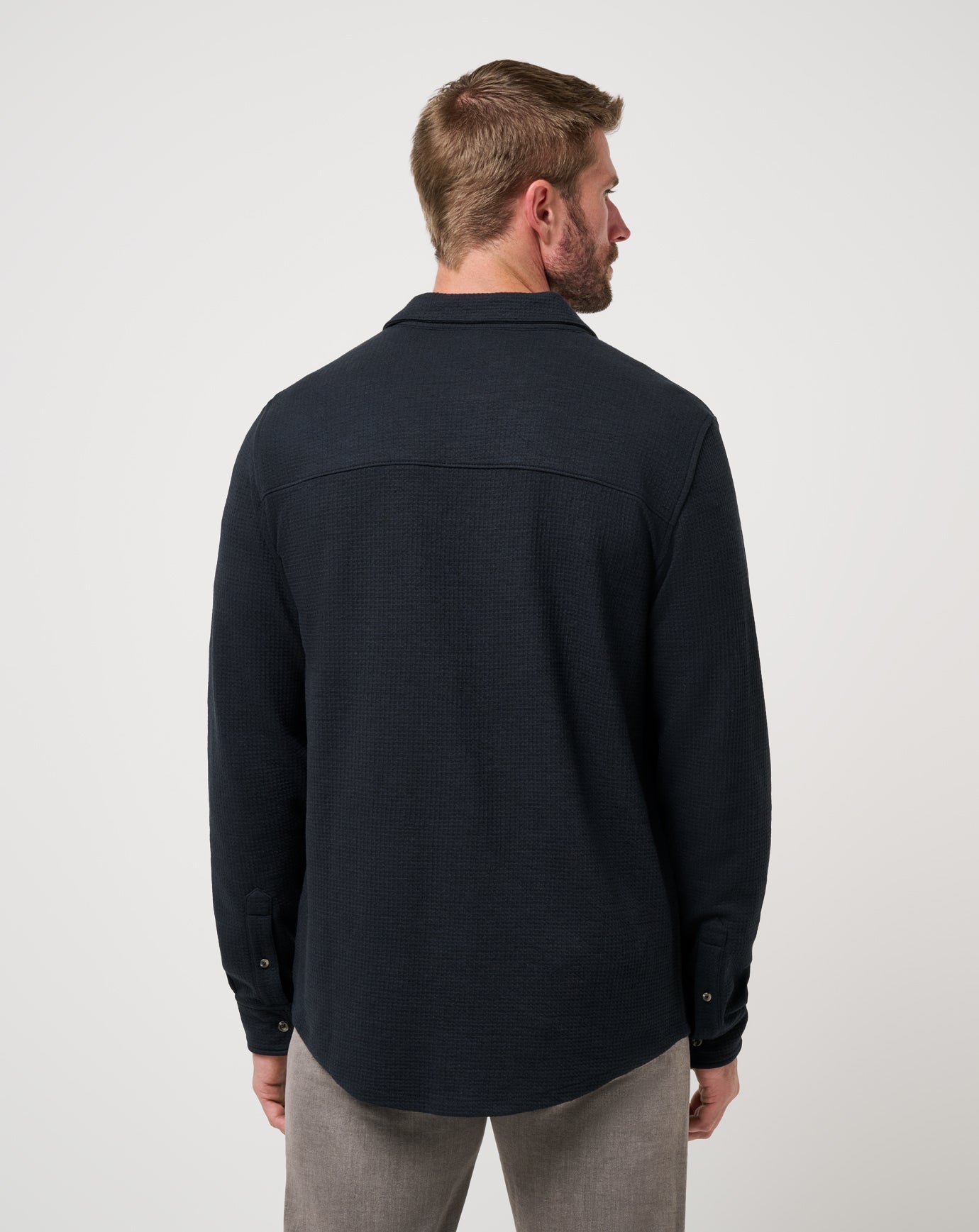 Travis Mathew Online Cloud Waffle Shirt Jacket Men