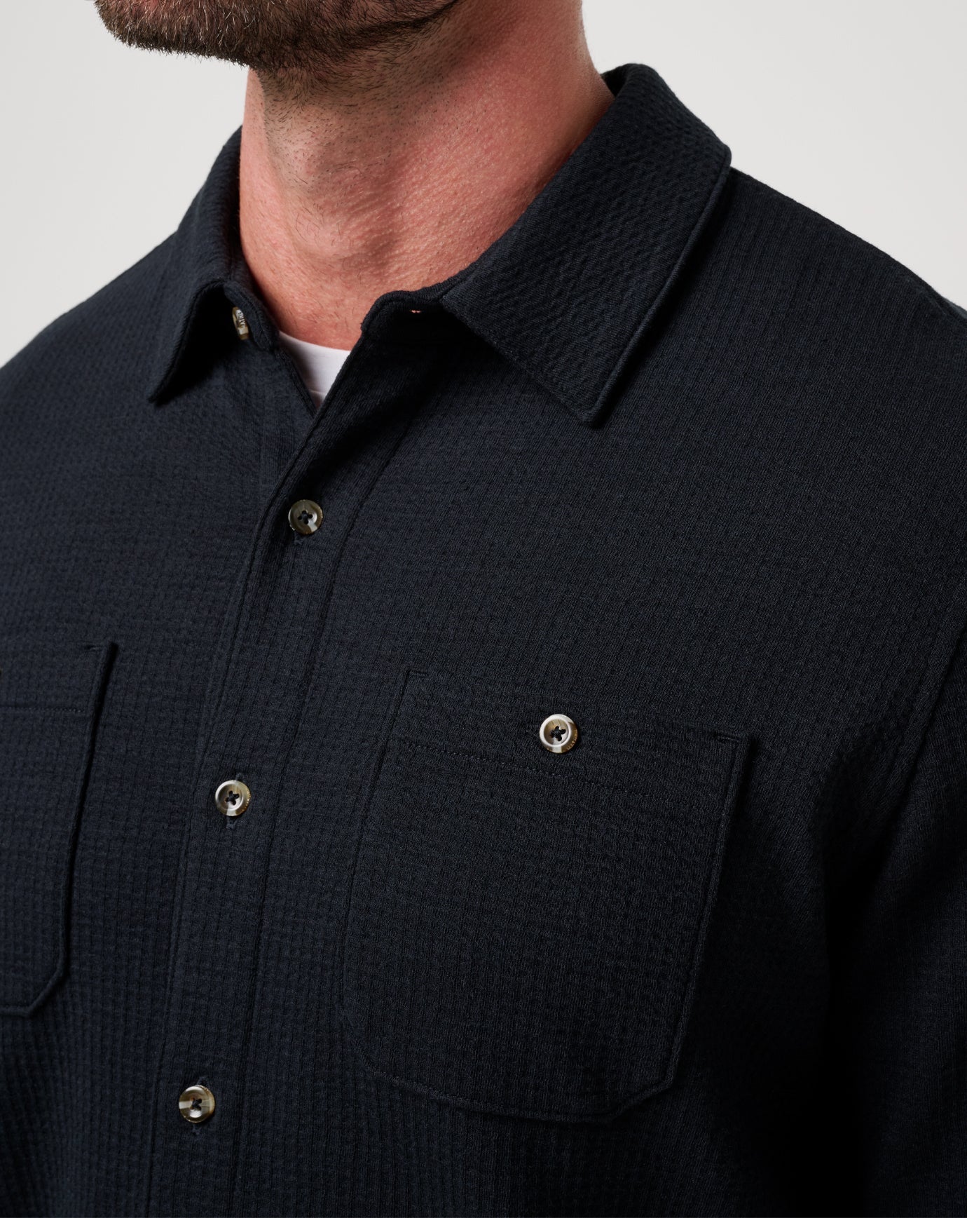Travis Mathew Online Cloud Waffle Shirt Jacket Men