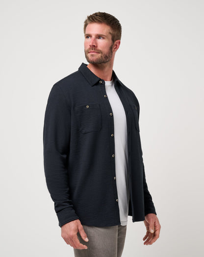 Travis Mathew Online Cloud Waffle Shirt Jacket Men