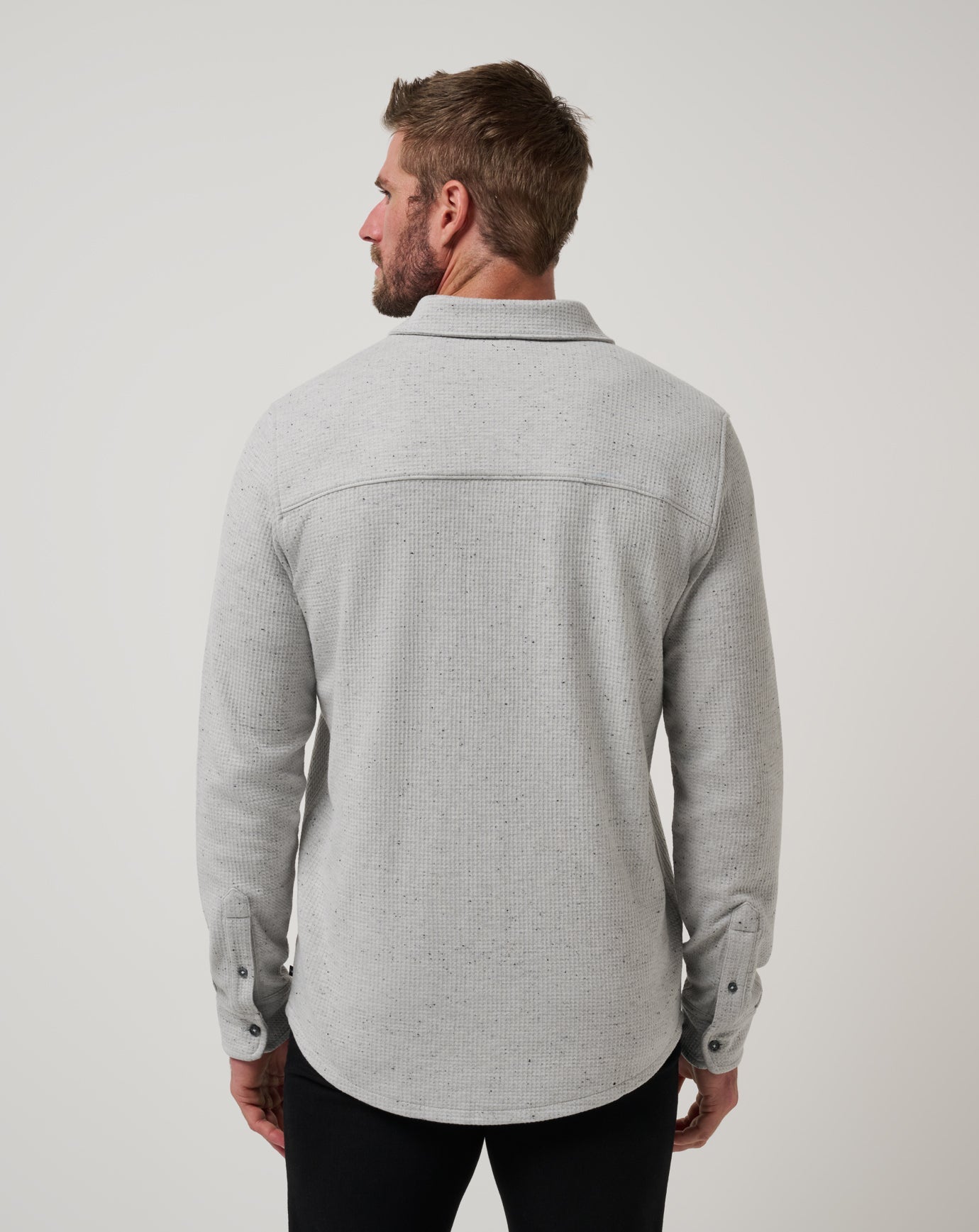 Travis Mathew Sale Cloud Waffle Shirt Jacket Men