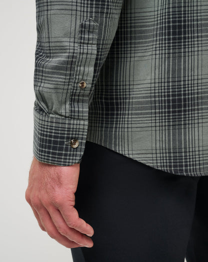 Travis Mathew Discount Cloud Flannel Plaid Button-Up Men