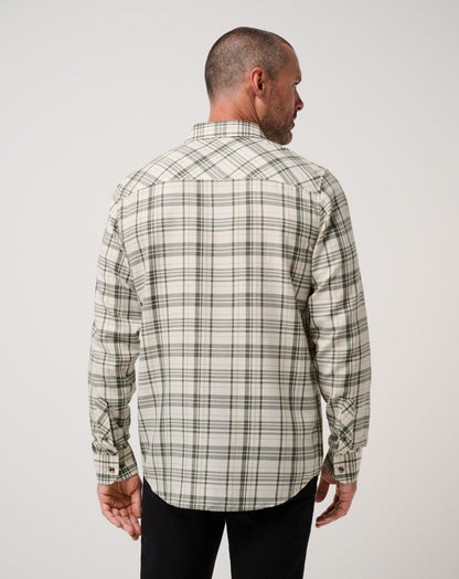 Travis Mathew Outlets Cloud Flannel Plaid Button-Up Men