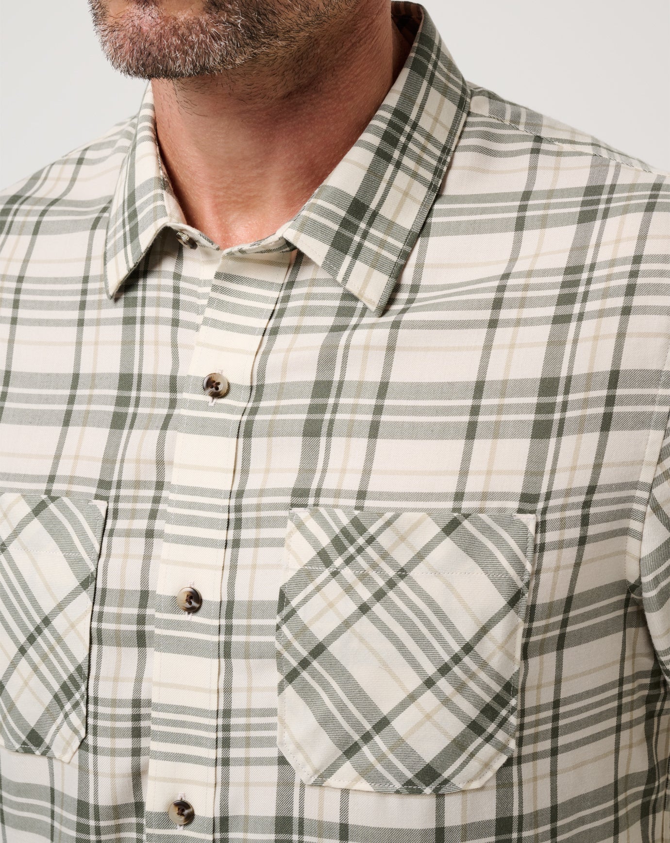 Travis Mathew Outlets Cloud Flannel Plaid Button-Up Men