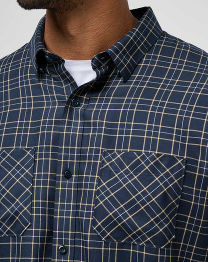 Travis Mathew US Cloud Flannel Plaid Button-Up Men