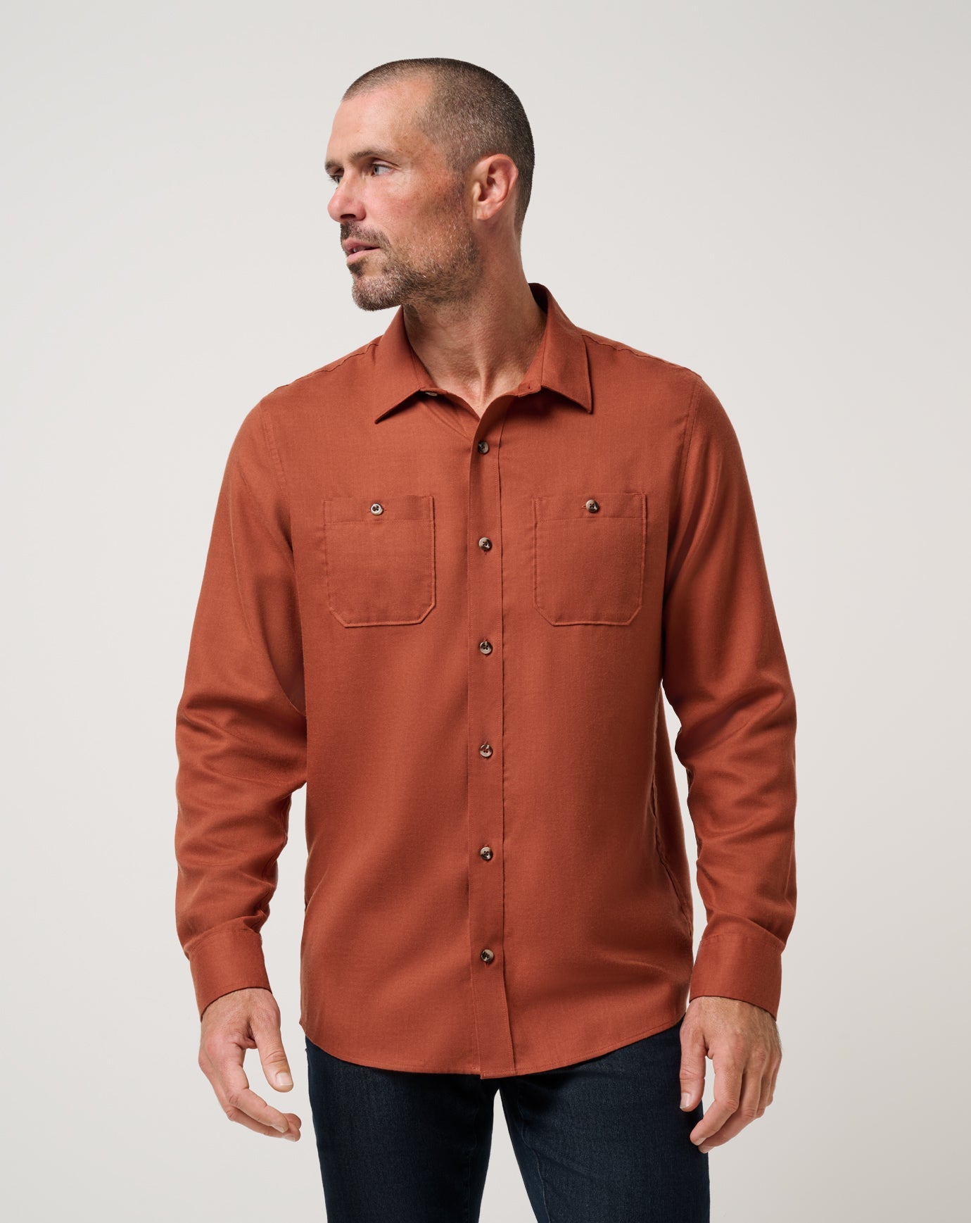 Travis Mathew Sale Cloud Flannel Button-Up Men