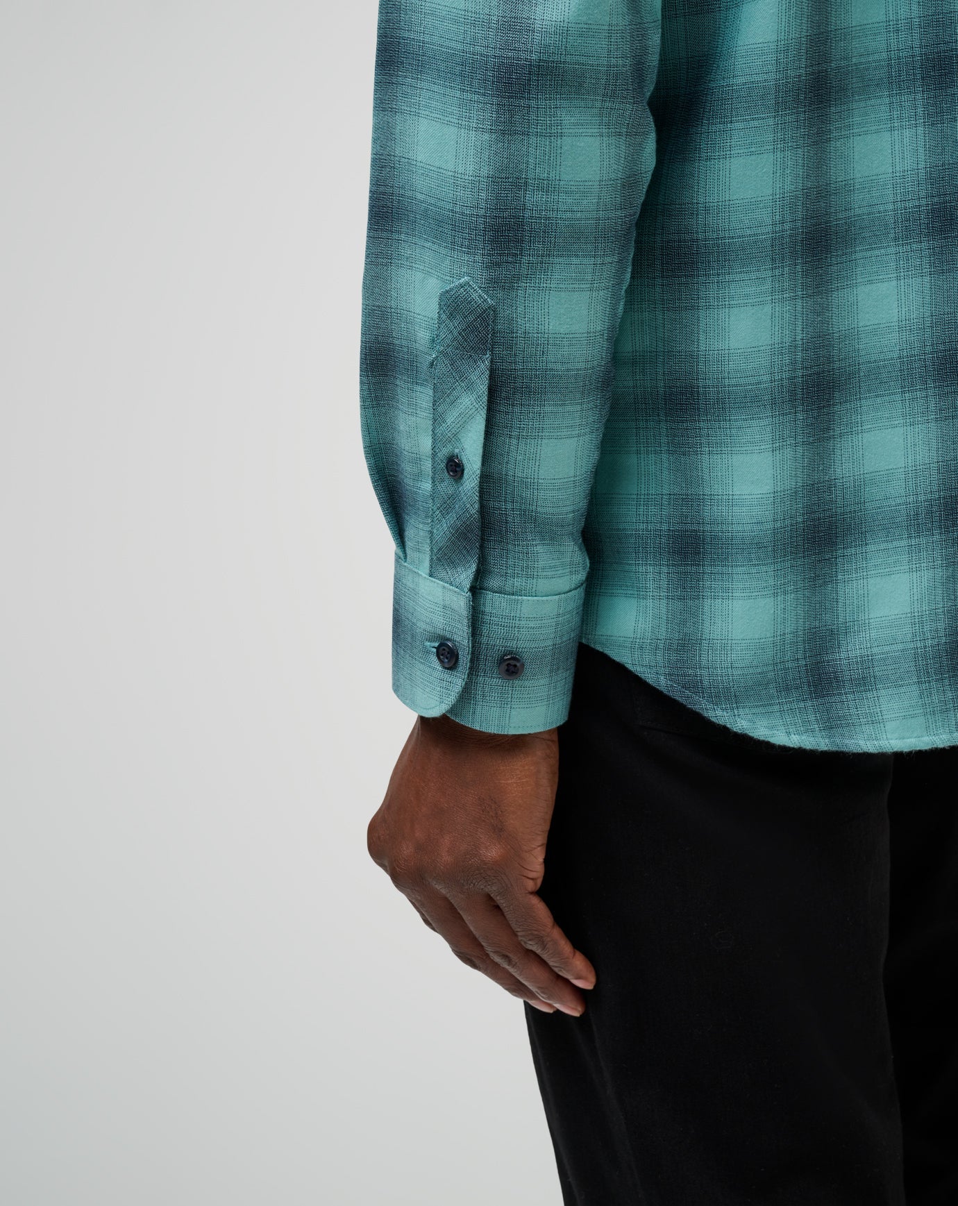 Travis Mathew US Cloud Flannel Plaid Button-Up Men