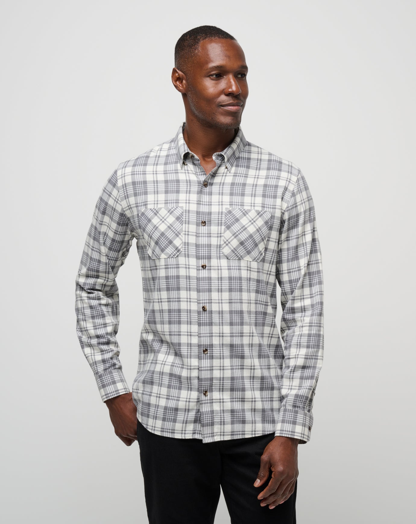 Travis Mathew For Sale Cloud Flannel Plaid Button-Up Men