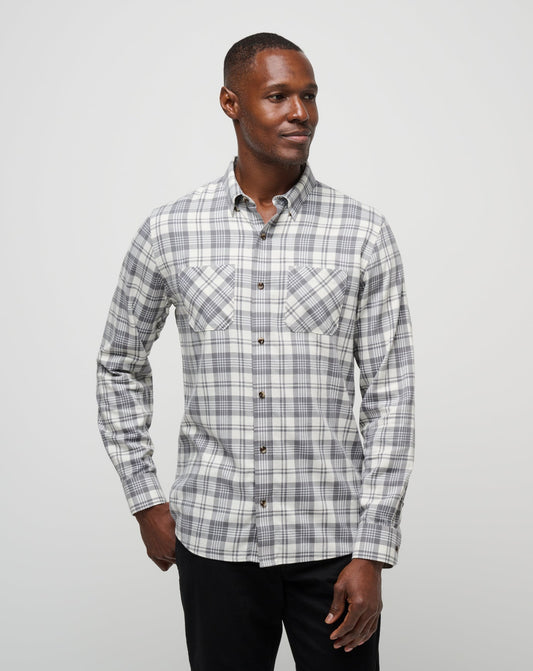 Travis Mathew For Sale Cloud Flannel Plaid Button-Up Men