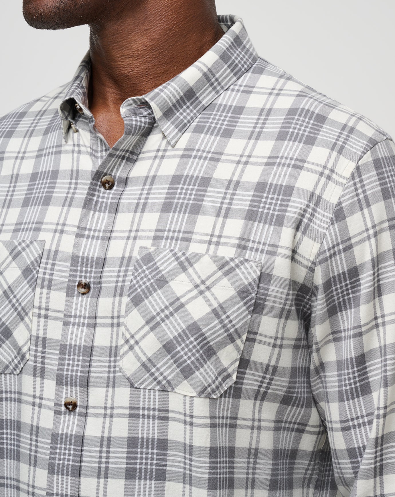 Travis Mathew For Sale Cloud Flannel Plaid Button-Up Men