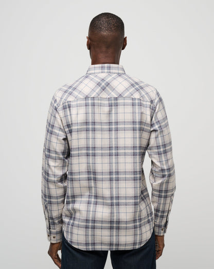 Travis Mathew US Cloud Flannel Plaid Button-Up Men