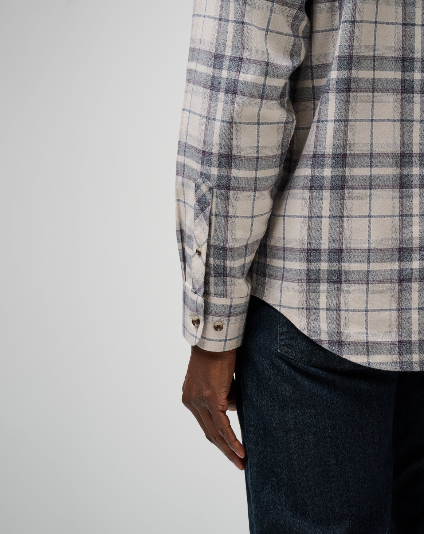 Travis Mathew US Cloud Flannel Plaid Button-Up Men
