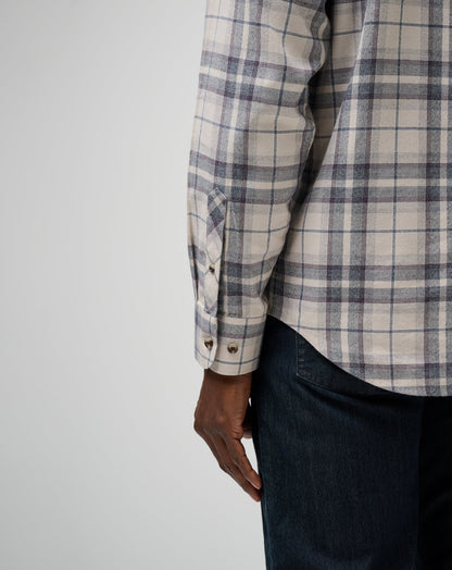 Travis Mathew US Cloud Flannel Plaid Button-Up Men