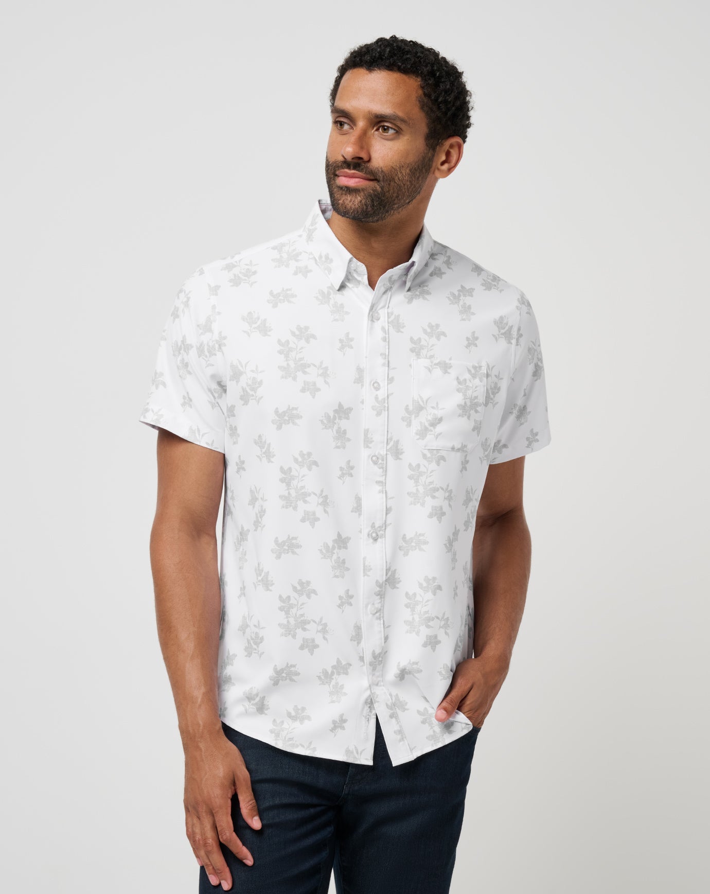 Travis Mathew Online Mist On The Lake Button-Up Men