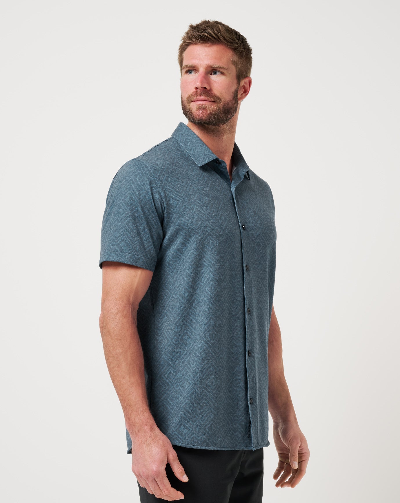 Travis Mathew Sale Knit Featherweight Night Button-Up Men