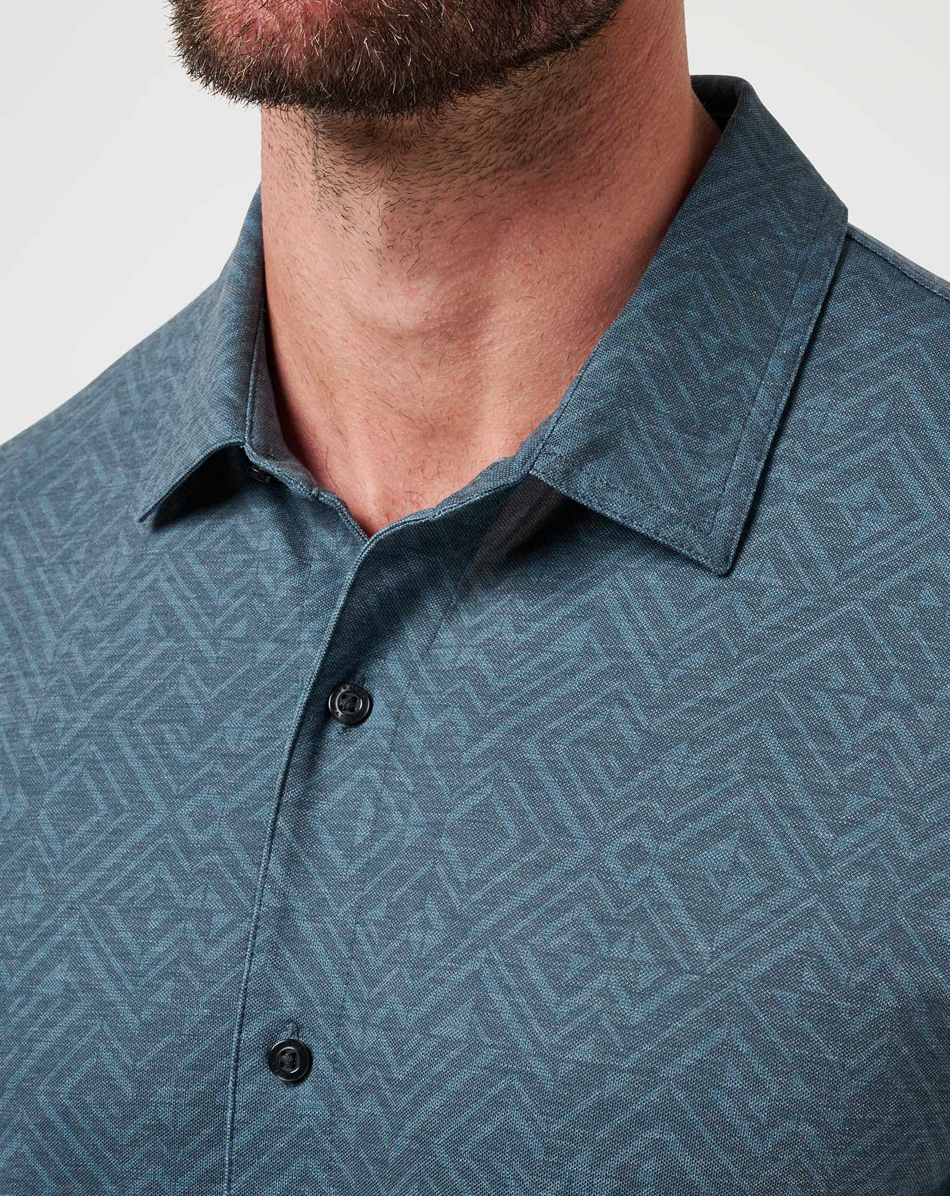 Travis Mathew Sale Knit Featherweight Night Button-Up Men