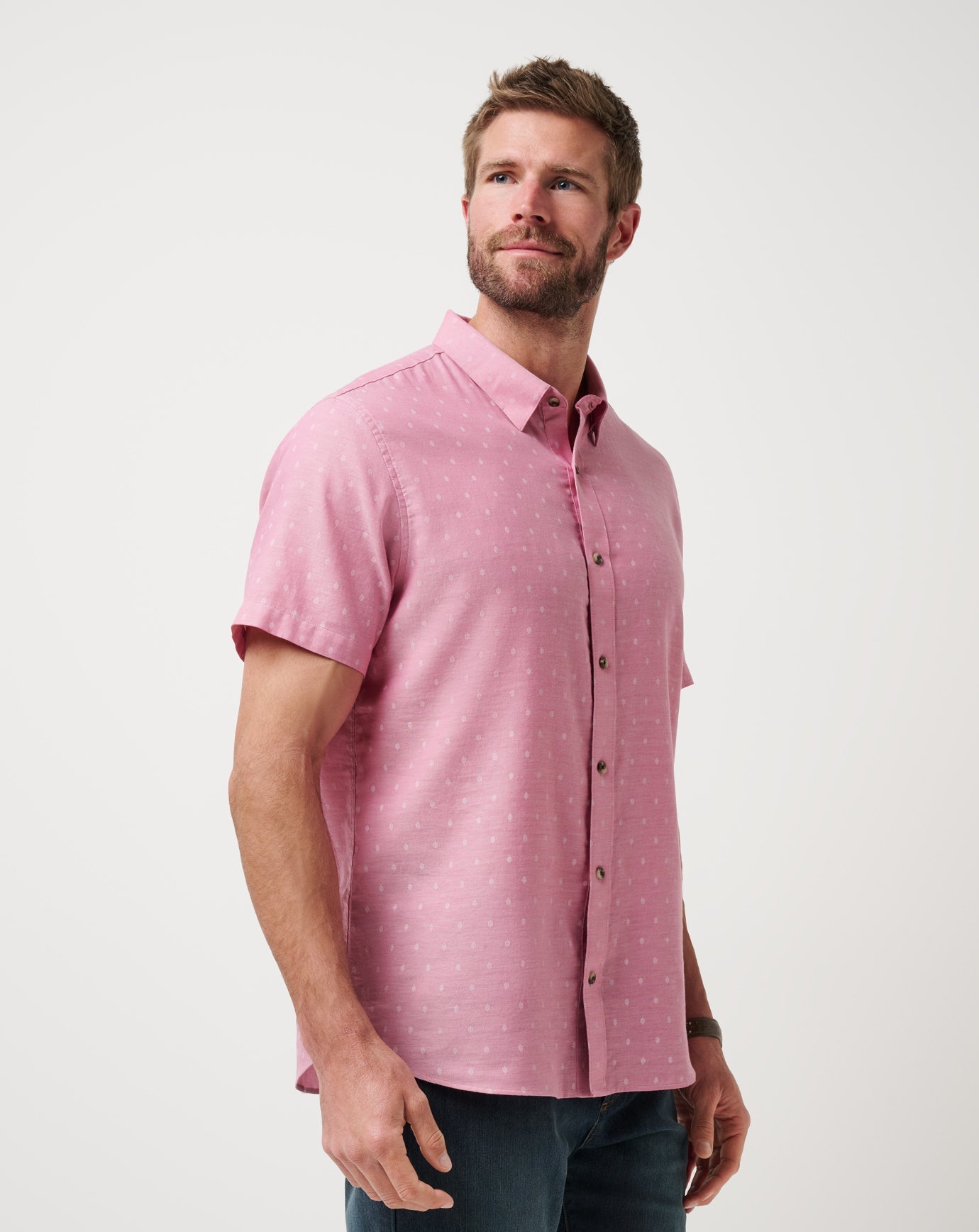 Travis Mathew Discount Early Check In Button-Up Men