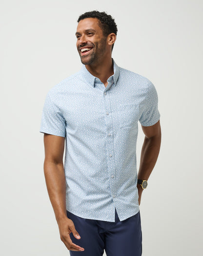 Travis Mathew Outlets Techwoven Country Mile Button-Up Men