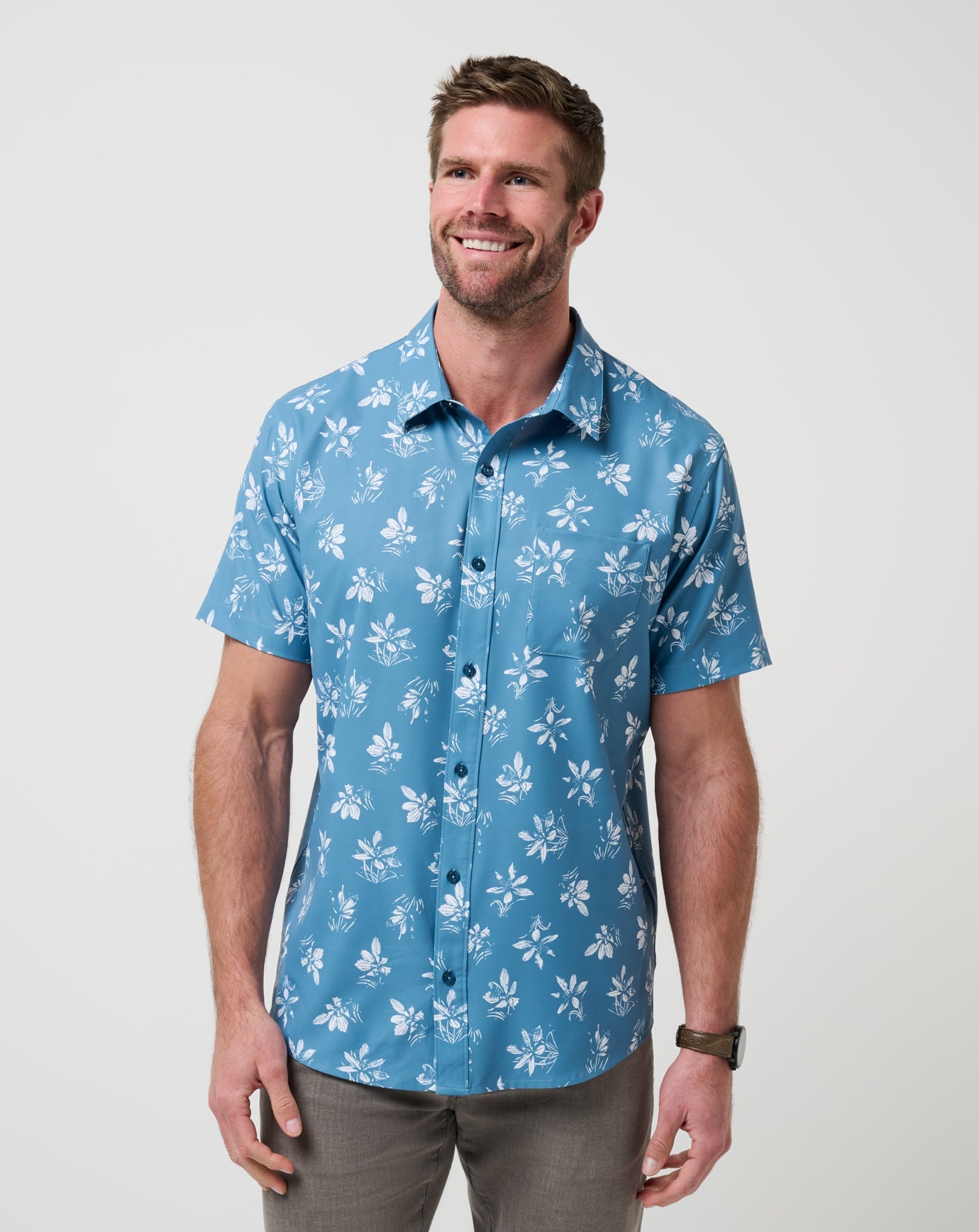 Travis Mathew Online Techwoven Seamate Button-Up Men